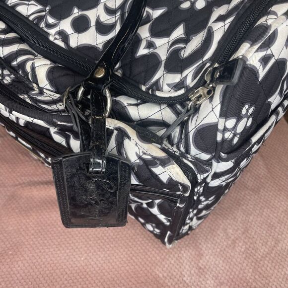 Vera Bradley‎ Rolling Suitcase/Luggage Black Carry-on Quilted - Picture 10 of 10